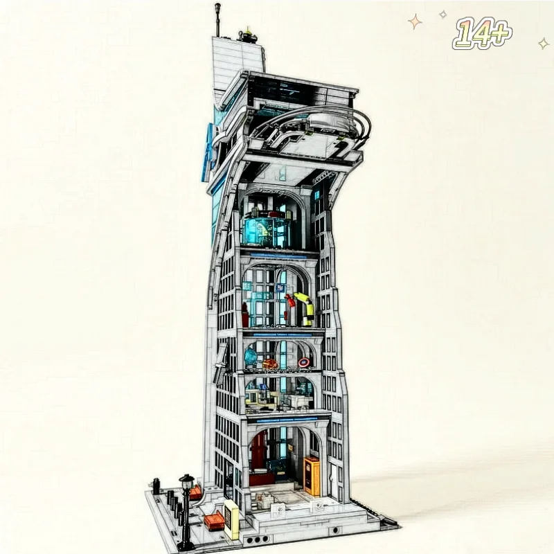 Turm-Bausteine, Heimdekoration, 5201 Stück, auf Lager, zusammengebaute Ausstellungsmodelle, Sammleredition, Weihnachts- und Geburtstagsgeschenke für Erwachsene