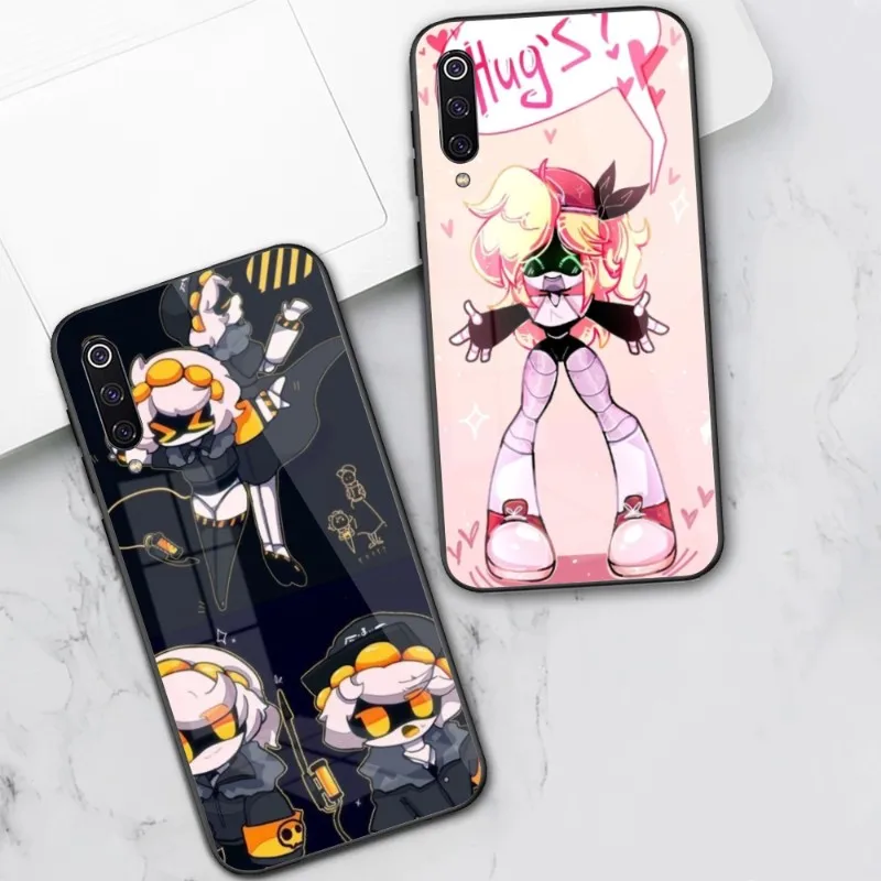 Murder Drones Smart Cell Phone Case for Xiaomi 13 12 11T 10 9 Lite Redmi Note 12 11 10 10S Pro 9 9A 8 PC Glass Phone Cover Funda