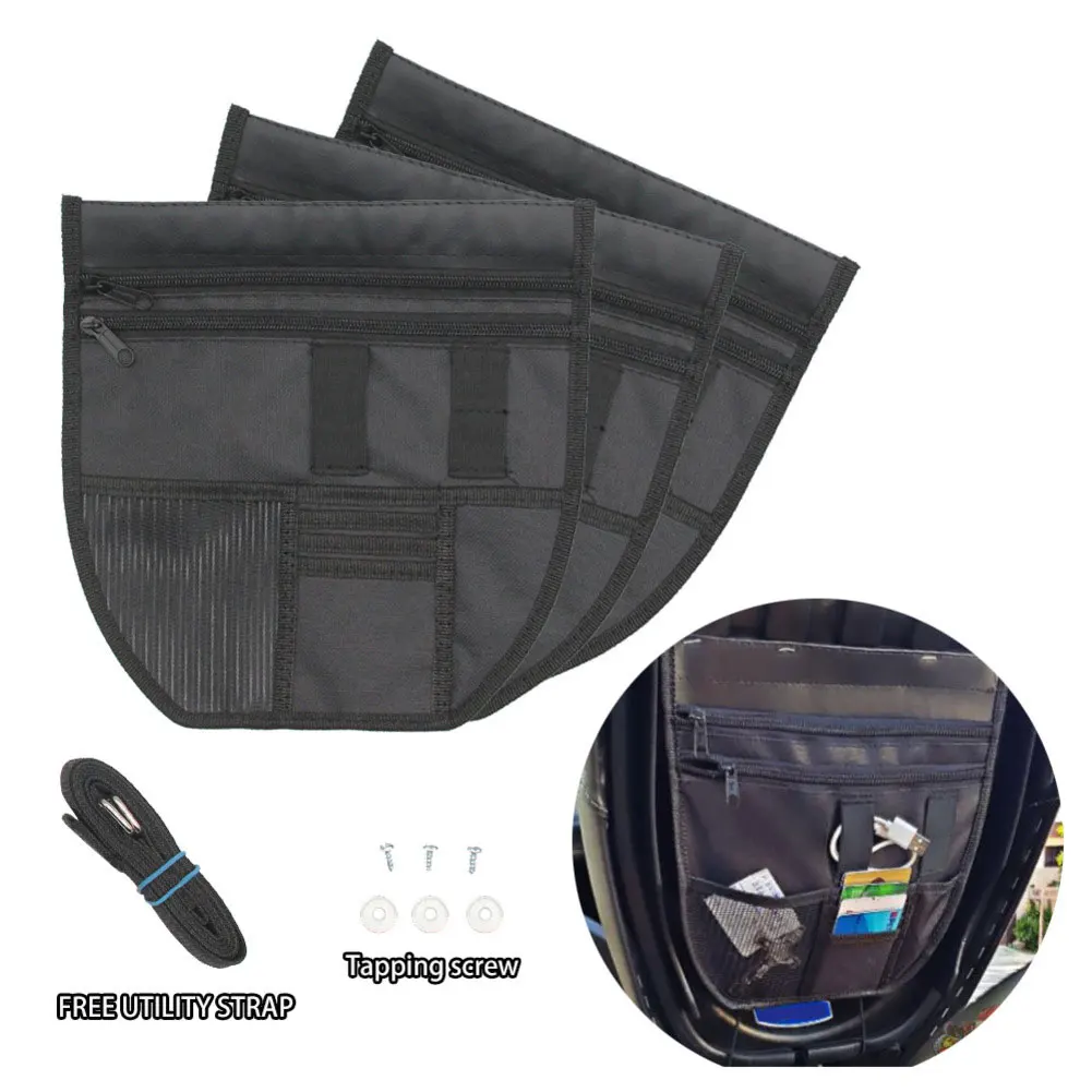 

Black Nylon Storage Bag Tool Bag For Seats For Nmax 155 V1/V2 Motorcycle Seat Under Storage Pouch Bag Tool Bag