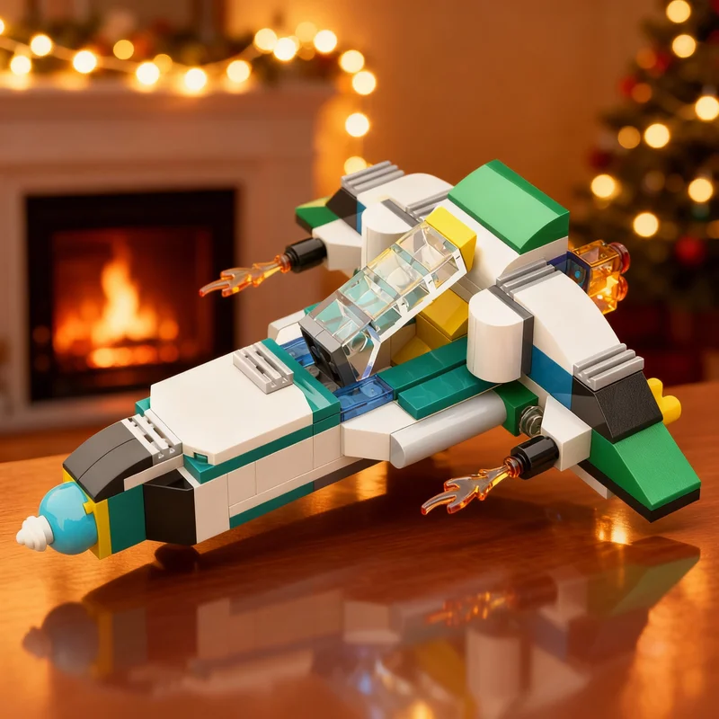 130pcs MOC Starfighter Classic Model Building Blocks Architecture Creative Toys DIY Idea Brick Christmas Gifts Education Kids