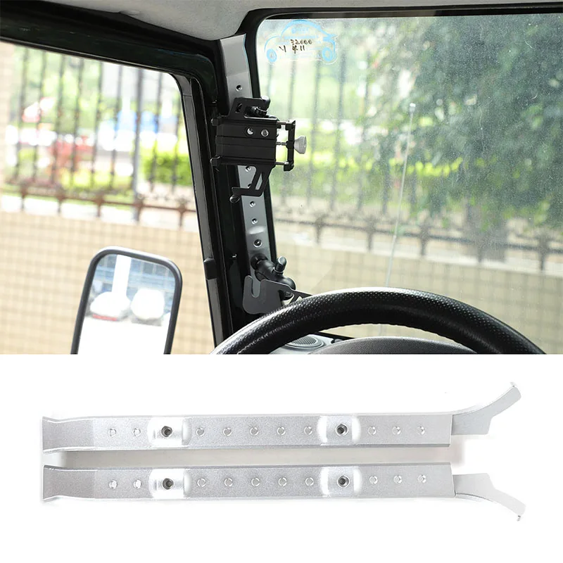 

cheya Aluminum Alloy Car A-pillar Expansion Base Decorative Strip for Land Rover Defender 90 110 130 2004-2018 Accessories 2 Pcs