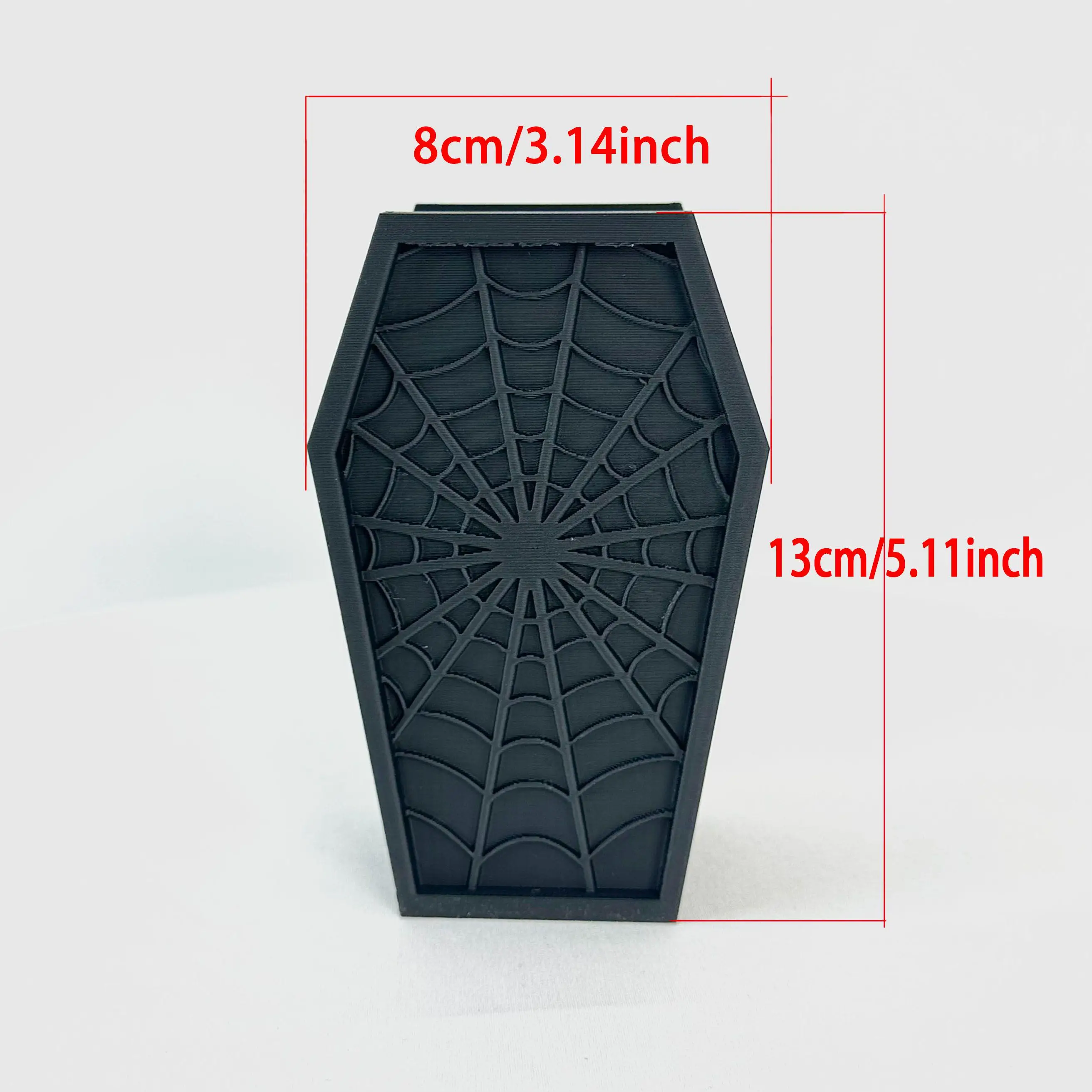 1 PC 3D printed Halloween spider web tombstone pen holder, vintage pen holder, desktop decoration creative Halloween pen holder