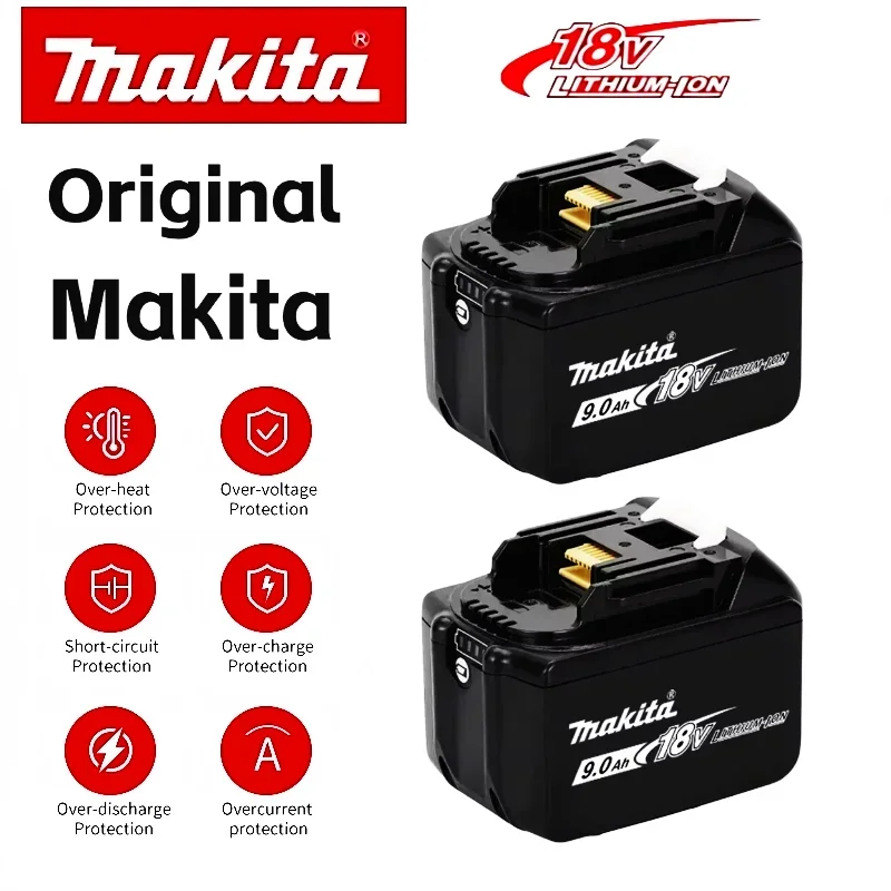 

Аккумулятор литий-ионный Makita 18В 3Ач 5Ач 6Ач 9Ач, перезаряжаемый, для всех беспроводных ручных инструментов и электроинструментов Makita 18В