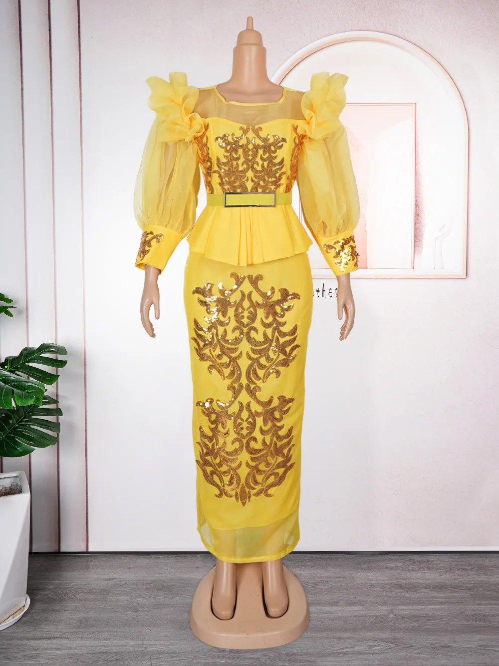 فساتين سهرة صيفية للحفلات لعام 2025 أنيقة للسيدات فاخرة فستان ماكسي بأكمام منتفخة ملابس أفريقيا فساتين حفلات الزفاف