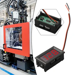 Wszechstronny woltomierz do pojazdów elektrycznych LED Cyfrowy 2-liniowy stół napięcia DC Czerwony Niebieski Zielony Woltomierz DC 5 120 V