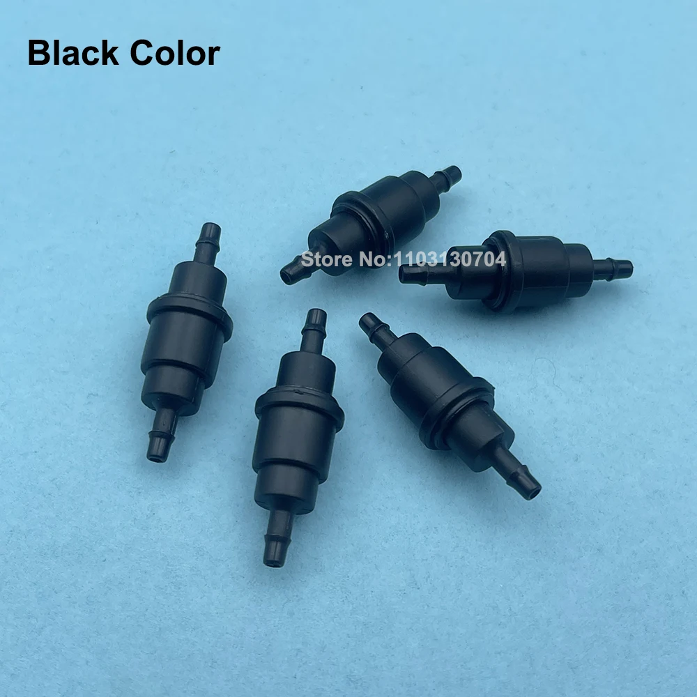 8PCS Plastic One Way Manual Ink Tube Valve Non Return Valve Hose Pipe Switch Connector for UV Solvent Printer Bulk Supply System