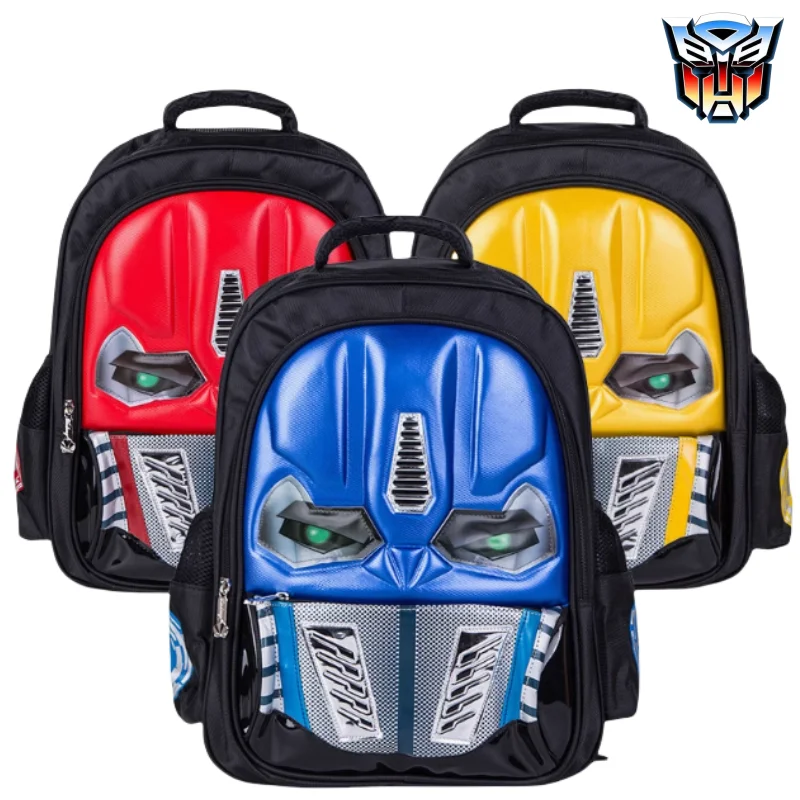 

TAKARATOMY Transformers Backpack Kids Stereoscopic Luminous Schoolbag Student Travel Computer Organizer Bag Cartoon Holiday Gift
