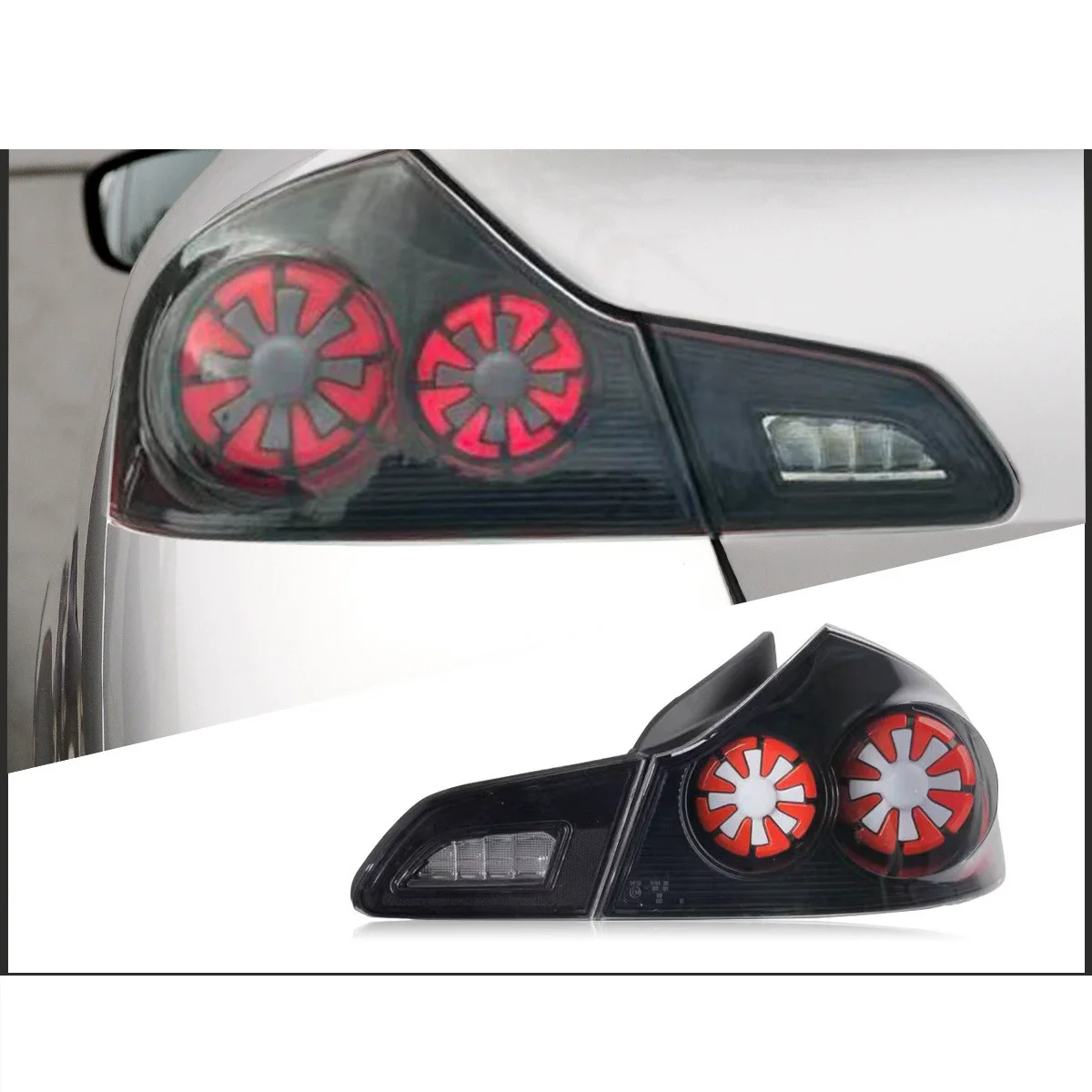 

LED Taillight Assembly For Infiniti G37 G25 G35 2007-2013 modified rear lamp Tail light Stream Turn Signal