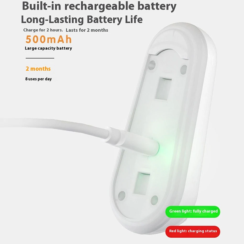 قابلة لإعادة الشحن مع مستشعر جسم الإنسان التلقائي الملون، مقاومة للماء وسهلة الاستخدام، للأولاد والبنات #5