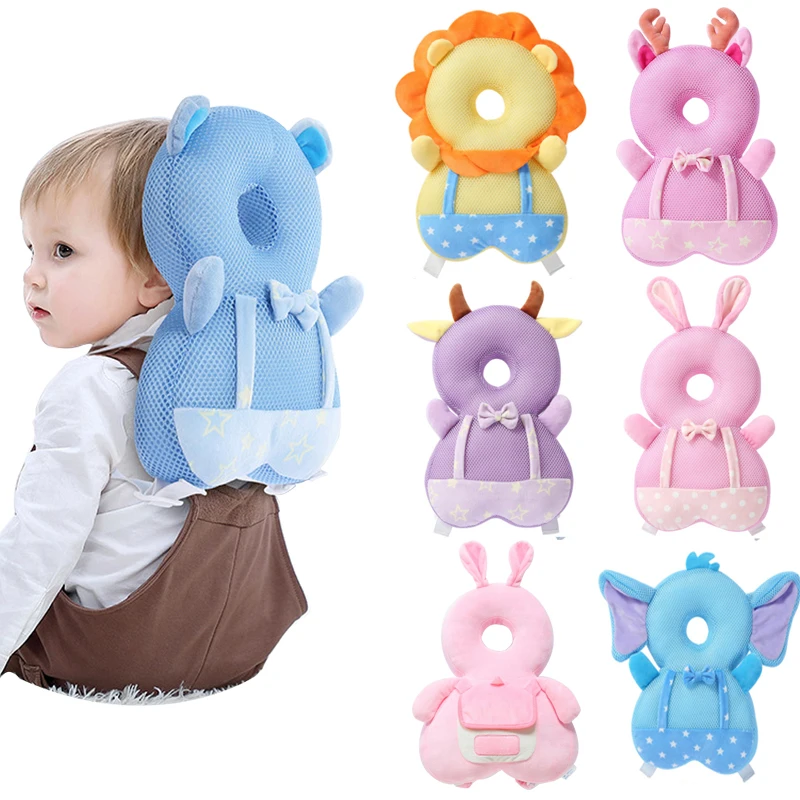 Baby Head Protection Pillow Anti-fall Pillow Soft PP Cotton Toddler Protective Cushion for Learning Walk Sit Head Protector Safe