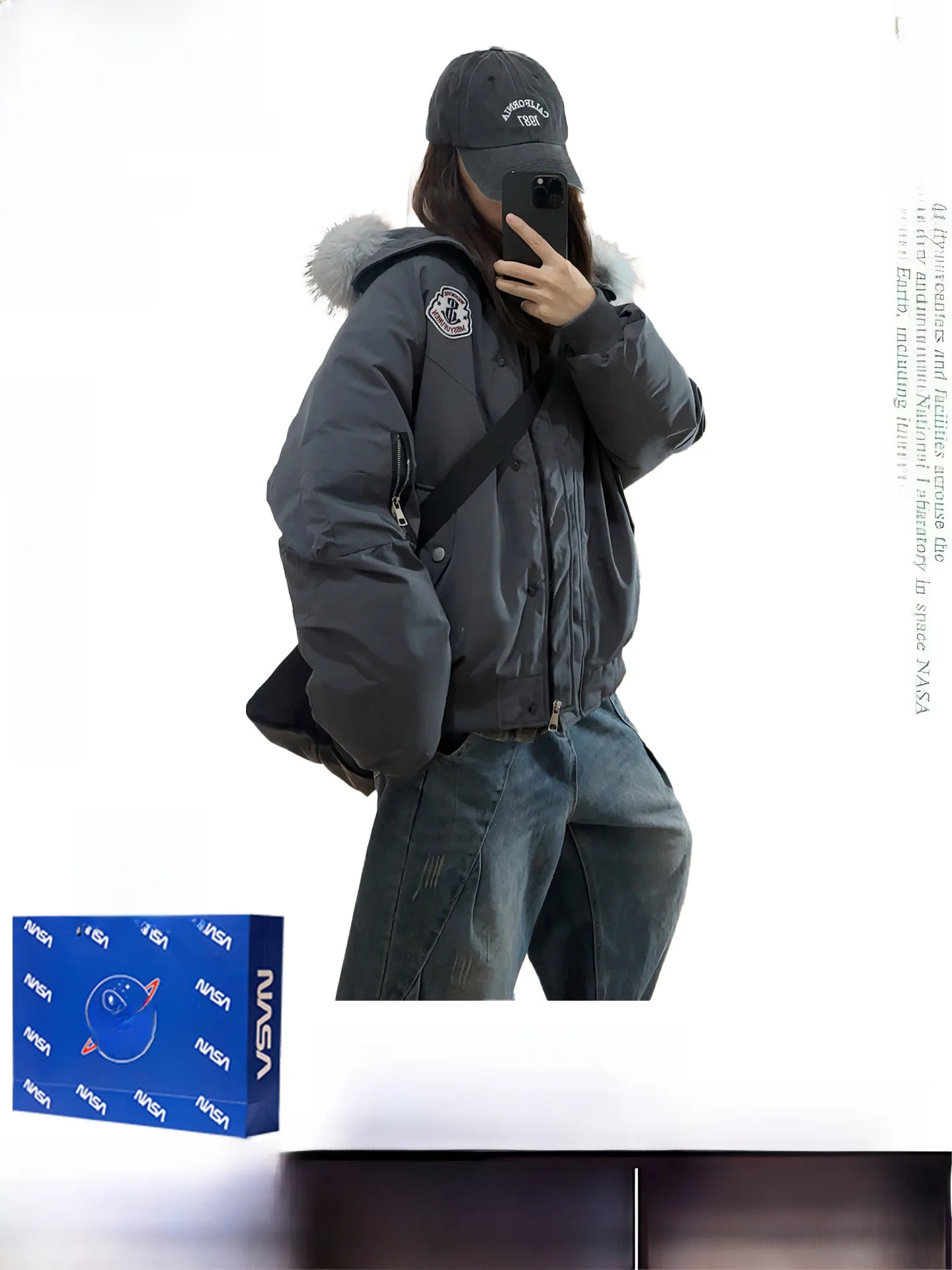 

Корейская женская утепленная хлопковая куртка свободного кроя, рабочая одежда, зимнее теплое пальто с меховым воротником и карманами