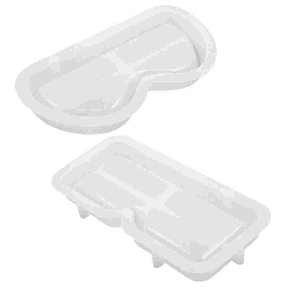 2 Pcs Resin Glasses Holder Tray Mold Crafts Silicone Molds for Epoxy Casting Silica Gel