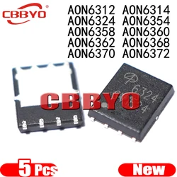 (5piece)100% New AON6312 AON6314 AON6324 AON6354 AON6358 AON6360 AON6362 AON6368 AON6370 AON6372 QFN-8 Chipset