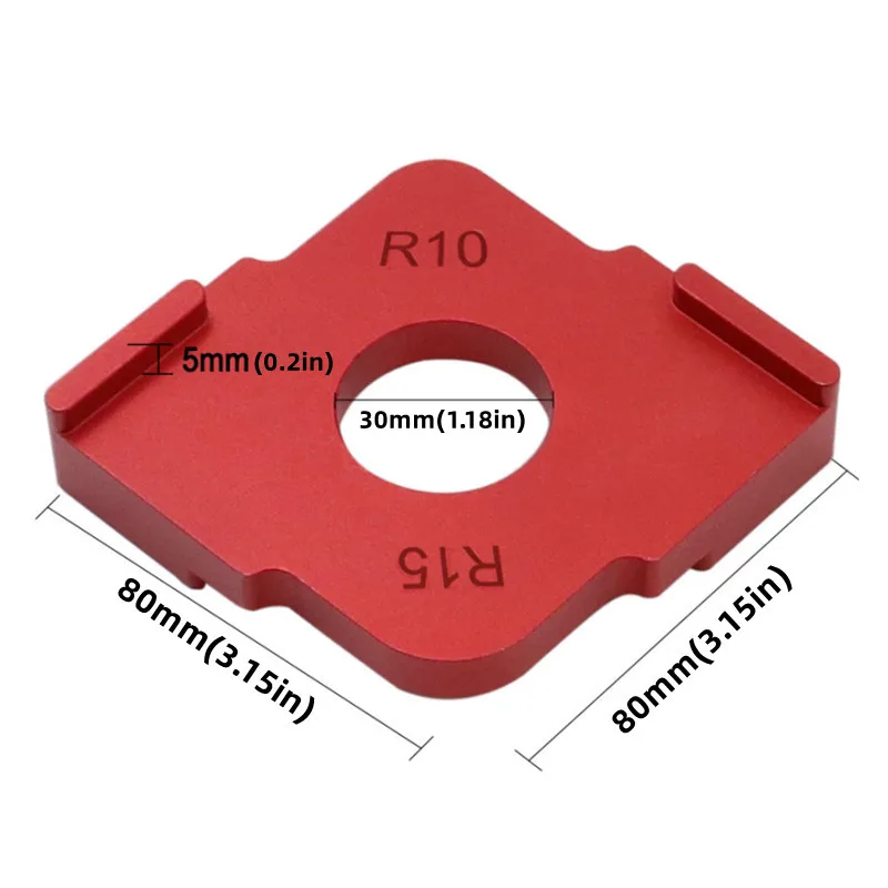 3 Pack Radius Jig Router Template, aluminium Radius cepat Jig, tukang kayu Radius sudut Jig untuk pertukangan R5 R10 R15 R20 R25 R30