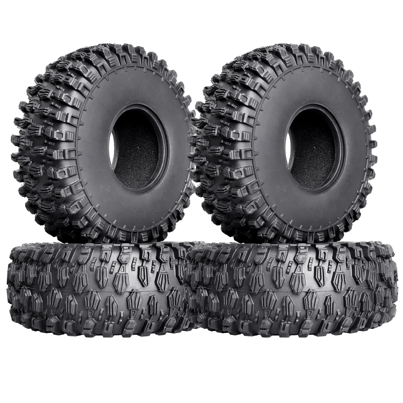 إطارات HobbyPark 4 قطع 2.2 بوصة زاحفة للتضاريس الطينية، ناعمة للغاية، ارتفاع 144 مم، لـ TRX4 Sport، Axial RBX10، Redcat Everest 10، Ry