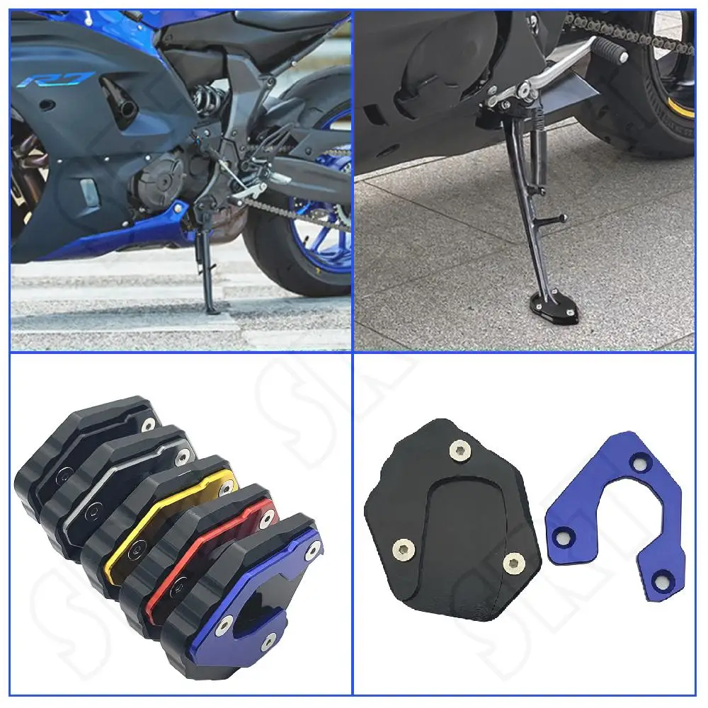 

Fits for Yamaha MT 07 MT07 ABS FZ07 MT-07 Tracer 700 XSR700 2014-2023 Motorcycle Side Stand Extension Support Plate Extender Pad