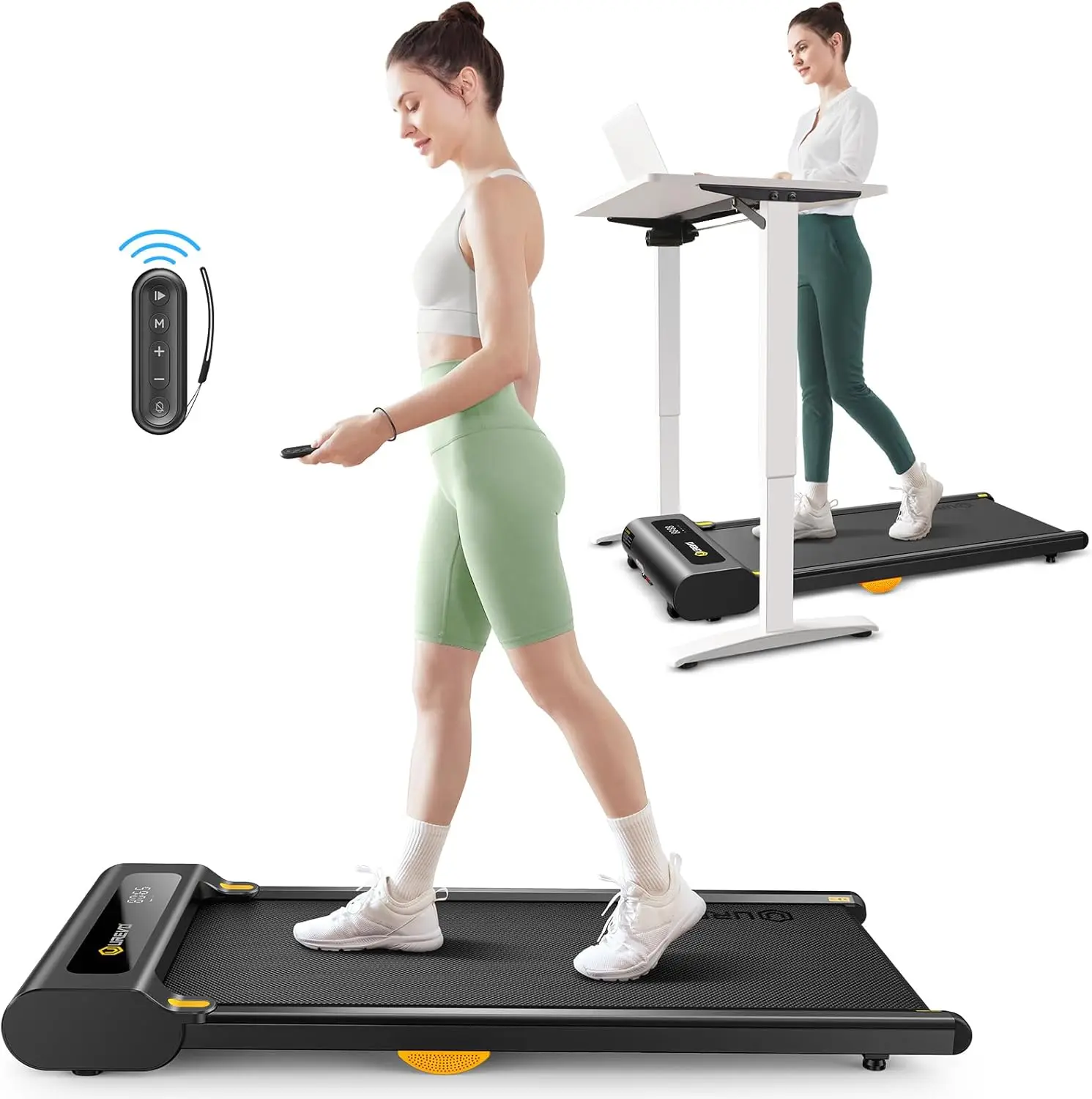 Under Desk Treadmill, Walking Pad Treadmills for Home, Portable Walking Treadmill 2.25HP, Walking Jogging Machine with 265 lbs W