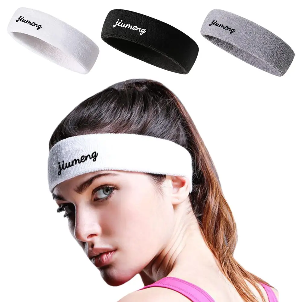 Thick Non-Slip Elastic Sport Headbands Running Sweat-absorbing Wash Yoga Men Face Headband Accessories Women Spa Hairband H A4Z1