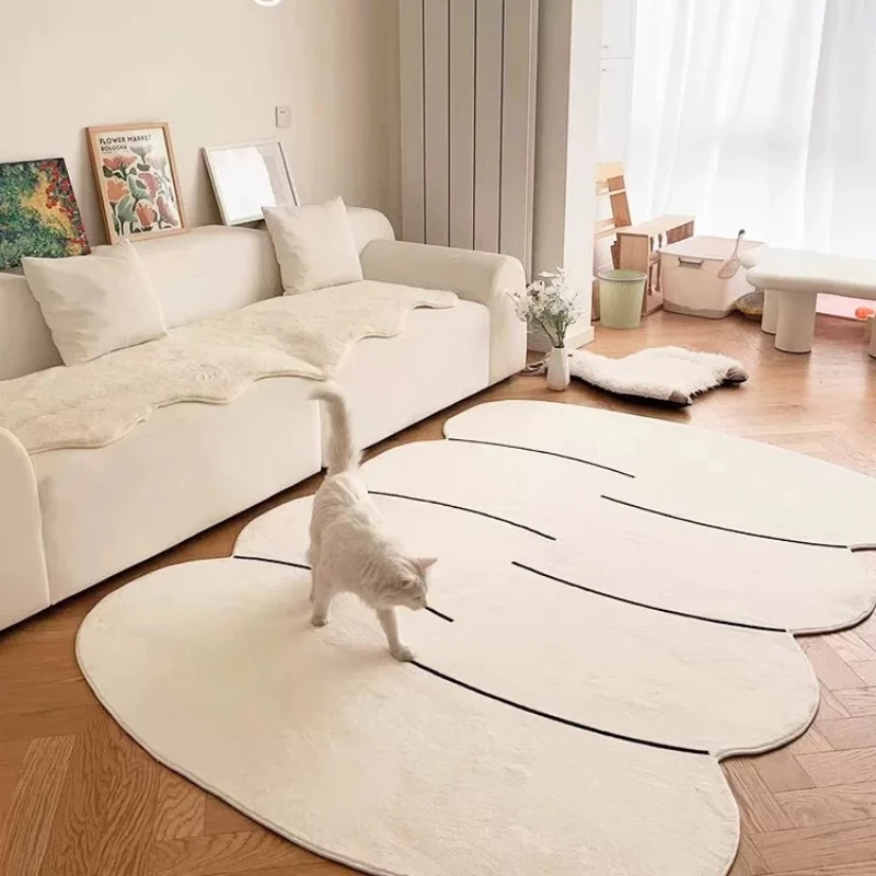Minimalism Cloud Irregular Shape Living Room Carpet Decoration Home Non-slip Washable Rug Thickened Bedroom Soft Plush Foot Mat
