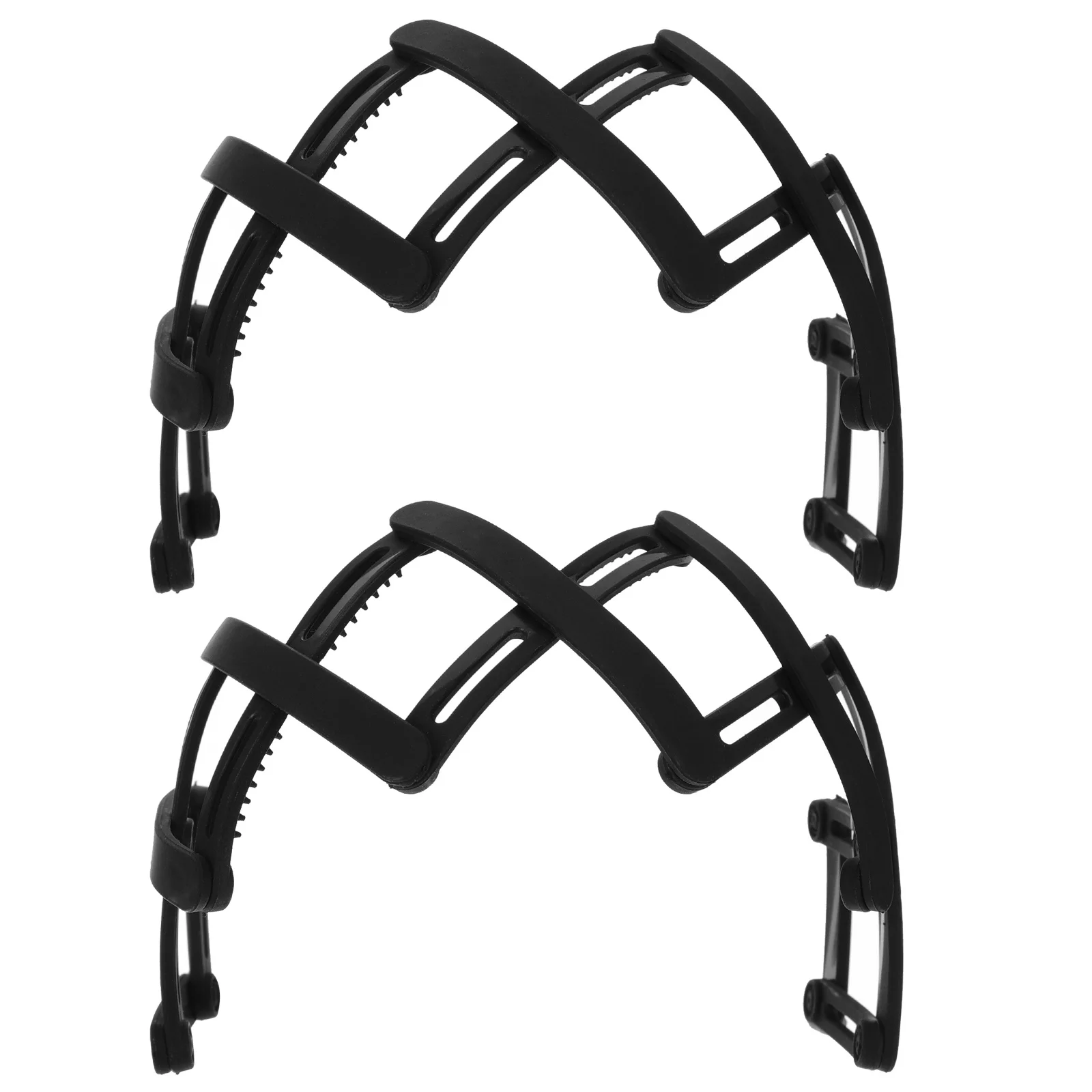 2 قطعة رباط شعر قابل للسحب ومضاد للانزلاق، غطاء رأس بلاستيكي قوي قابل للطي، تصميم مريح لتثبيت الشعر للنساء