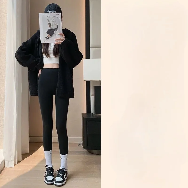 요가 팬츠 오버사이즈 여성 종아리 길이 라운지 벨바텀 출퇴근 스타일 우아함 중성 커플 탄력 스트라이프 루즈핏