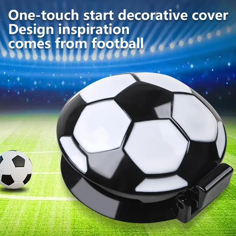 Engine Start Button Cover Football Design Key Protective Cover Button Decoration Protector Motorcycle Key Ignition Cover