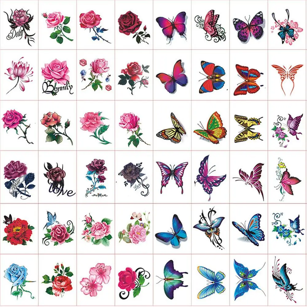 

Gift Tattoos Women Butterfly Body Art Stickers Stickers Temporary Waterproof