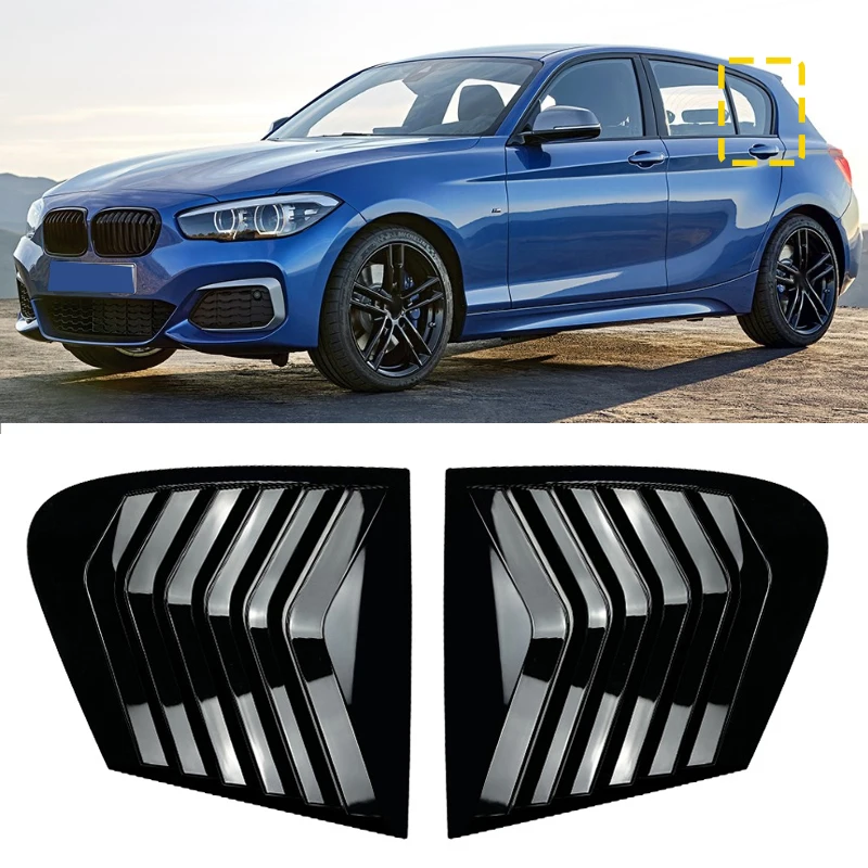 

For BMW 1 Series F20 118i 120i Car Rear Window Shutter Cover Trim Window Louver Side Vent Shutter Panel 11-19 Accessories