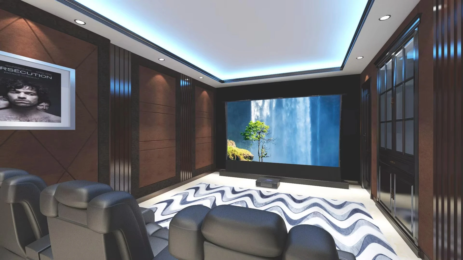 

НОВЫЙ Электрический напольный экран с натяжением по краям ALR 16:9, моторизованный напольный проекционный экран для UST 4K 3D HD лазерных проекторов