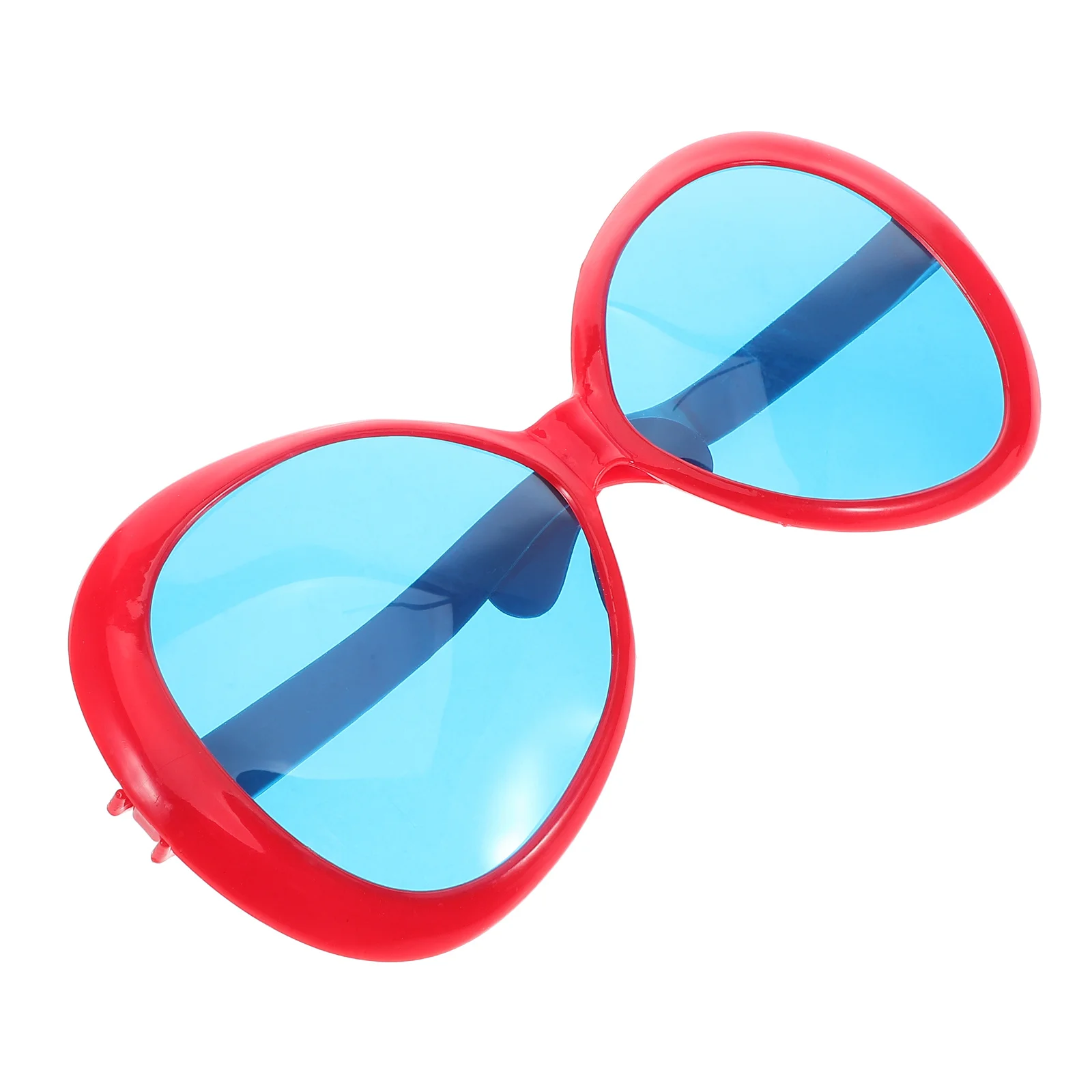 نظارات مضحكة كبيرة الحجم مقاس 10 بوصات لتزيين حفلات شاطئ هاواي، دعائم صور مبتكرة، ملحقات الحفلات #6