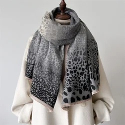 Luxury Brand Pashmina Shawl Wrap Scarf for Women Design Winter Warm Cashmere Scarves Bandana Female Thick Blanket Soft Bufanda