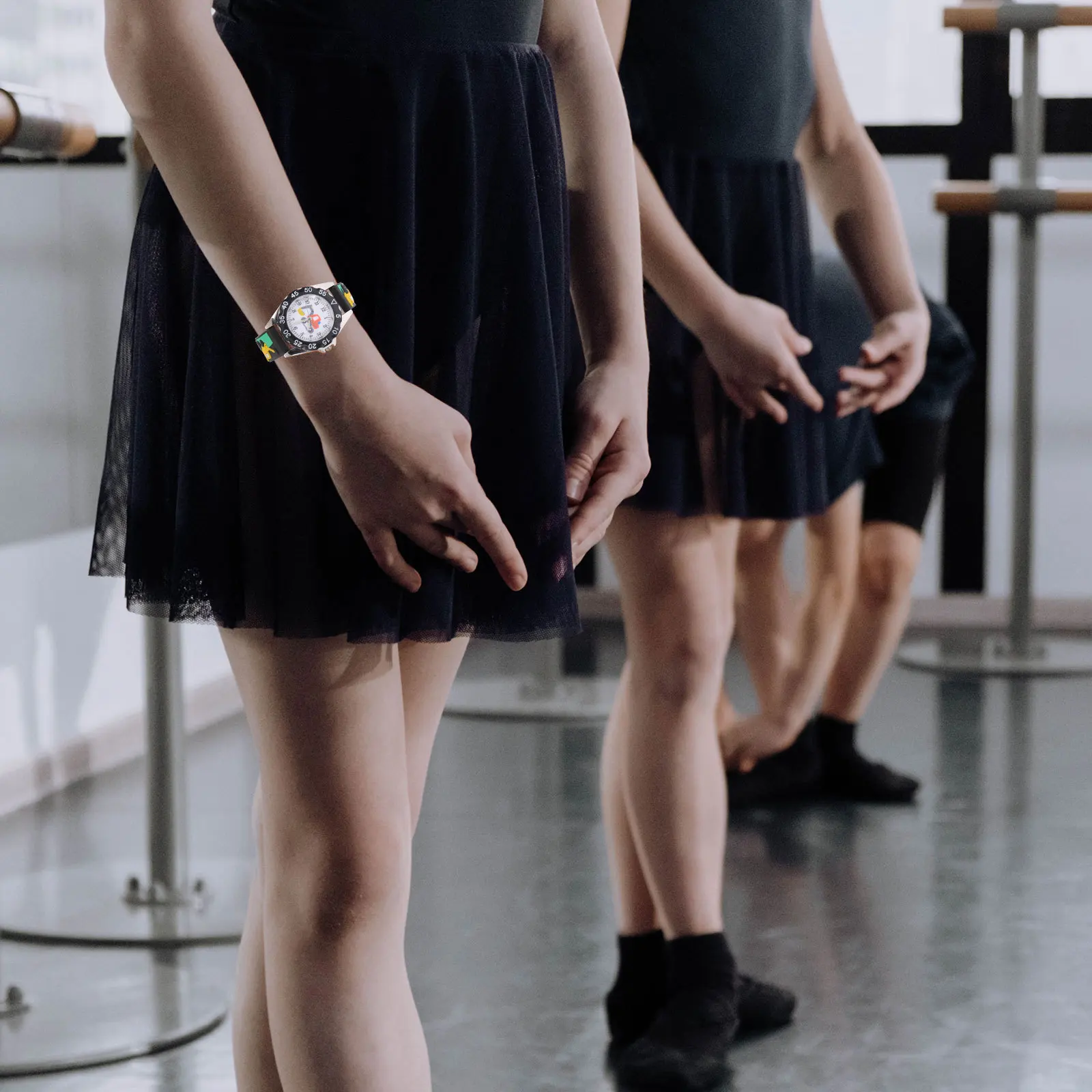 ساعة كوارتز خفيفة الوزن كرتونية لحزام قابل للتعديل للطلاب