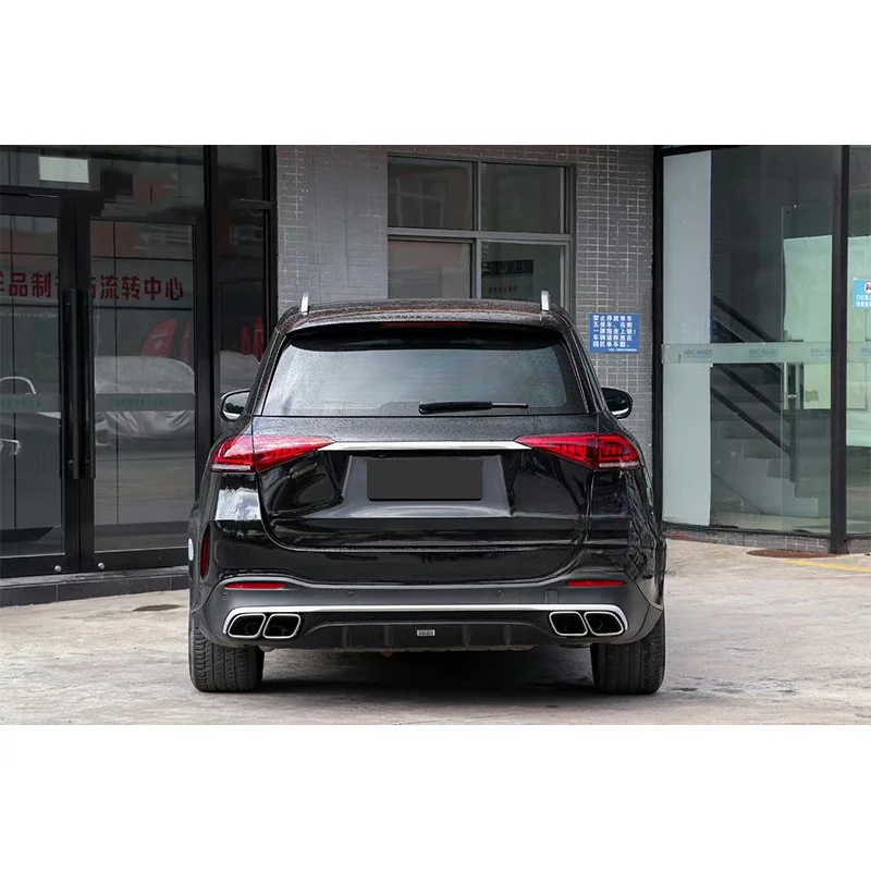 For Mercedes Benz W167 GLE350 GLE450 Modify GLE63S Body Kit AMG Rear Diffuser Exhaust Tip Grille