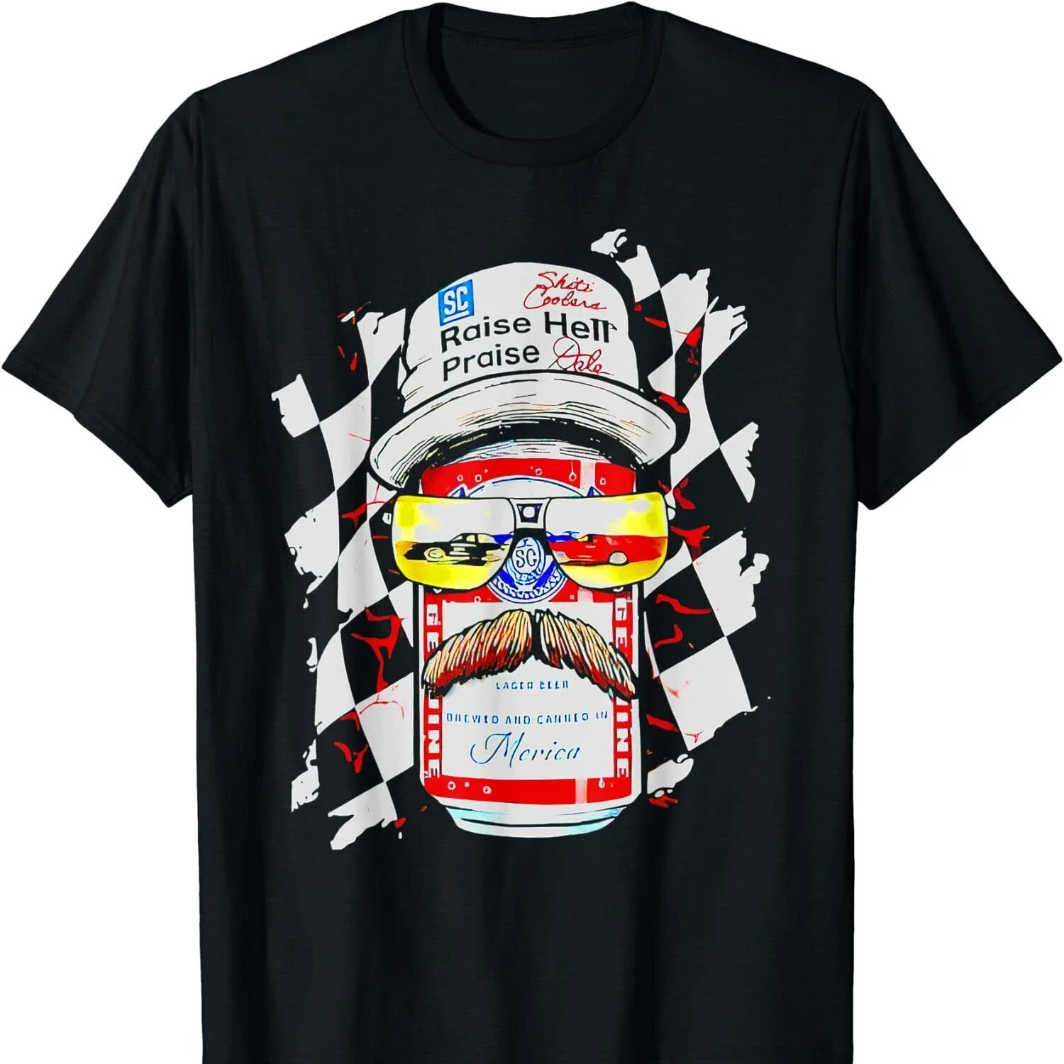 Raise Hell Praise Dale Vintage Funny Driking Beer T Shirt New 100% Cotton Short Sleeve O-Neck T-shirt Casual Mens Top