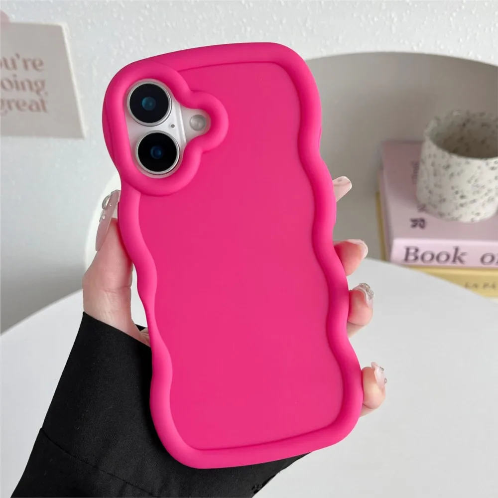 Schlichte, luxuriöse Silikon-Handyhülle in Macaron-Farbe für iPhone 16 Plus, Hülle für iPhone 16 Pro Max, stoßfeste Handyhülle