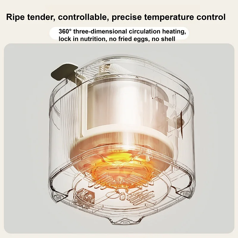 Cuiseur à œufs intelligent multifonction, machine de petit-déjeuner, cuiseur à vapeur automatique, maison, œufs à la coque, thé, 220V