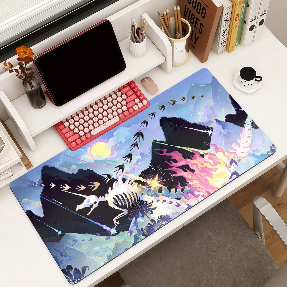 Game Infinity Nikki Mouse Pad Large Non-Slip Waterproof Mat Stitched Edge Keyboard Pad for Gaming Daily Office