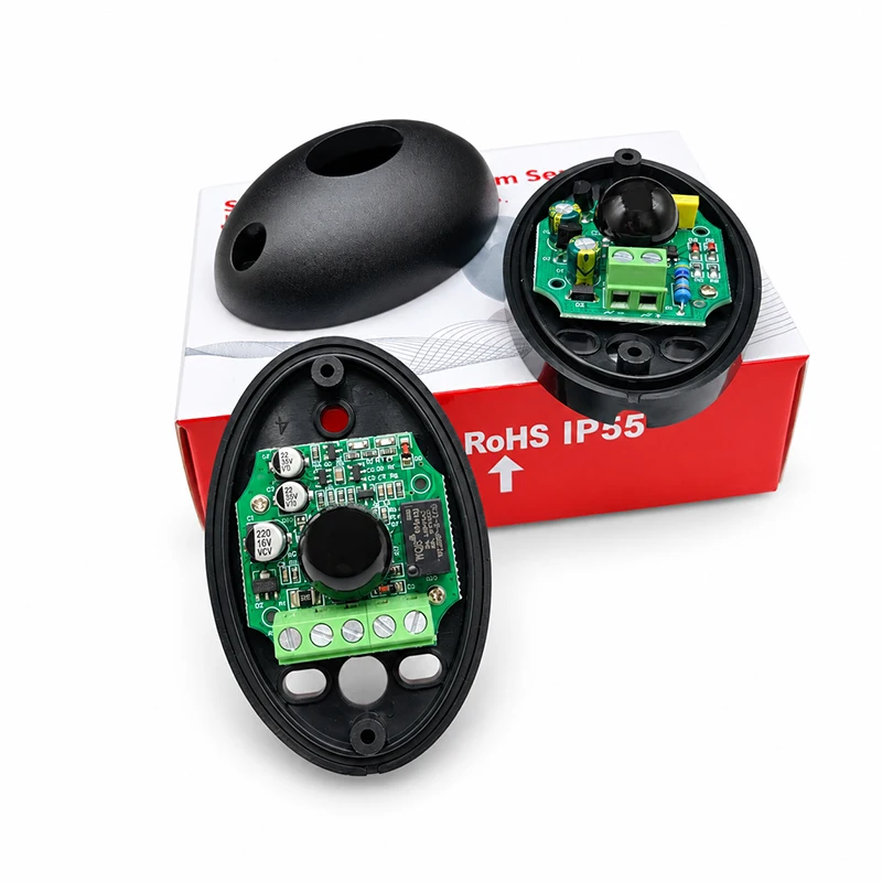 Infrared Beam Sensor Photocell Garage Door Infrared Sensor 12V-24V AC/DC for Sliding Gate Ir Barrier Automatic Door