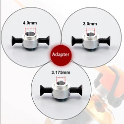 4PCS 3.0/3.17/4.0MM Airplane Propeller Protection Adapter Prop Saver with Screws Rubber O Rings Kit for RC Brushless Motor