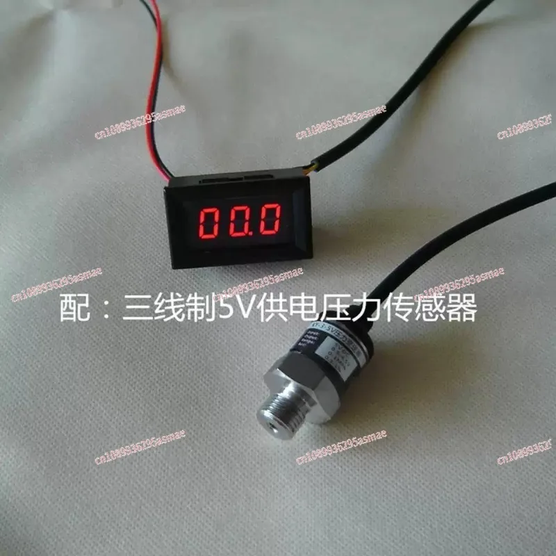 Small Panel Mount Digital Pressure Gauge for Pneumatic Shock Absorber, 0-100 PSI, LCD Display, IP65