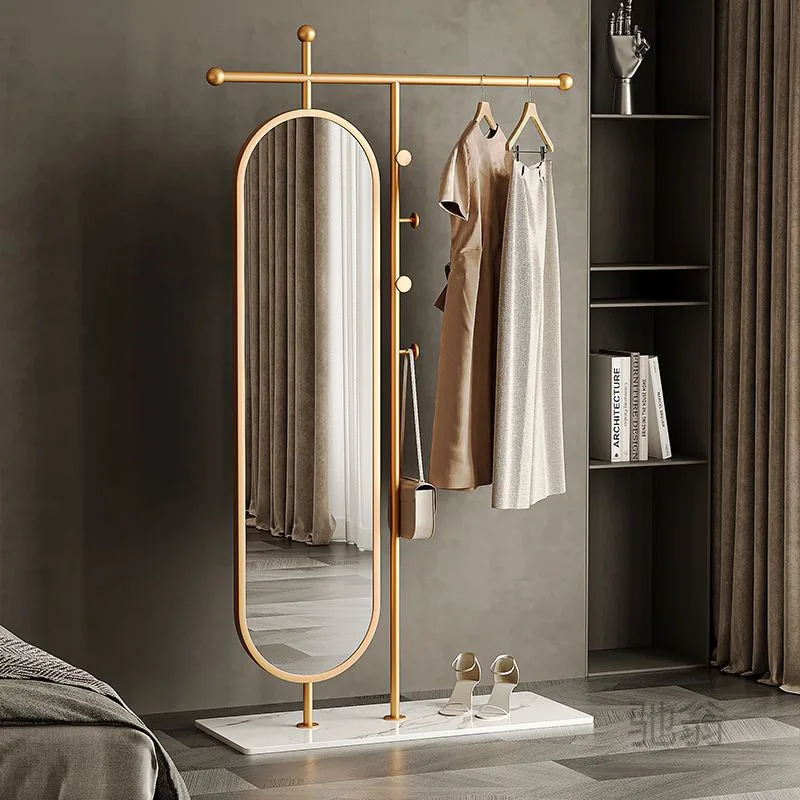 

Simple floor-to-ceiling clothes rack bedroom household mirror can rotate full-length mirror luxury online celebrity hanging clot