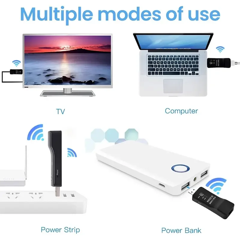 PIX-LINK Mini 300Mbps USB WIFI Signal Extender Network Adapter wireless Repeater/AP LV-UE01 For Smart TV Laptop