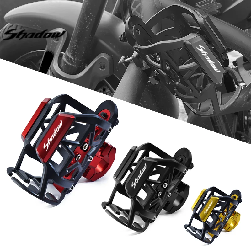 For Honda Shadow VT 400 600 750 1100 VT400 VT600 1300 Motorcycle CNC Beverage Water Bottle Drink Cup Holder Bracket Accessories