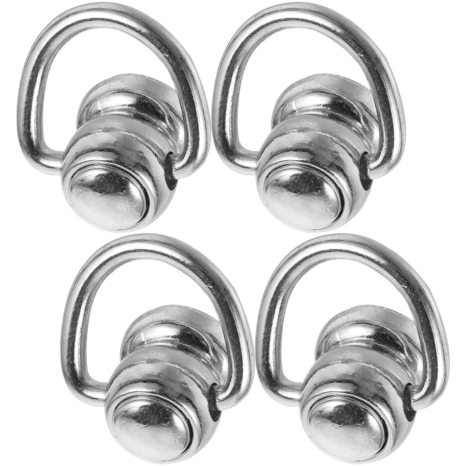 

4Pcs Metal D Rings Rivet Studs Rotating Craft Accessories Purse Hardware for Bag Making Handbag Supplies