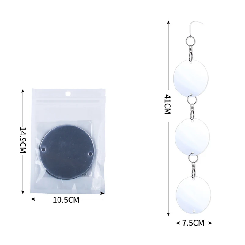 【YA】Doublesided Mirror bird repellent reflective sheet farm orchard bird-proof sheet