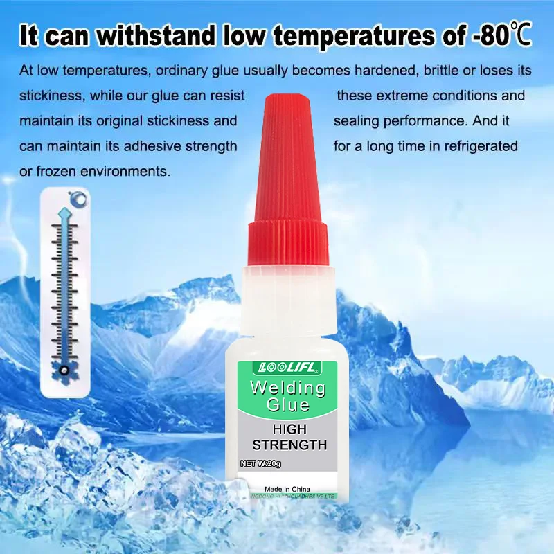 Special glue for refrigerator, super glue, plastic glue, refrigerator seal, transparent, low temperature tolerance, antifreeze.
