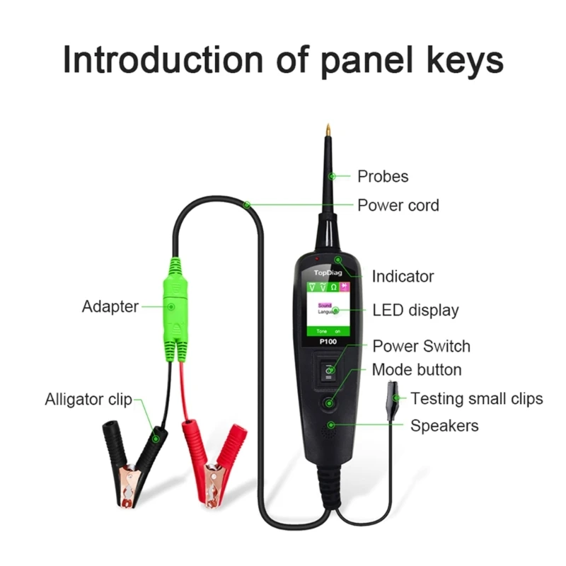 

Car Electric Circuit Analysis Tool Fuses Circuit Probe Tester Pen Ensure Stable Safe Voltage Connections Digital Display