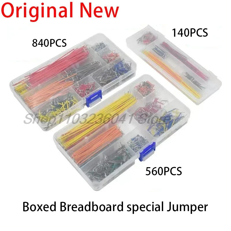 140/560/840pcs Electronic Diy Bread Circuit Board Jump Wire Test U Shape Solderless Prototype PCB Breadboard Jumper Cable Kit