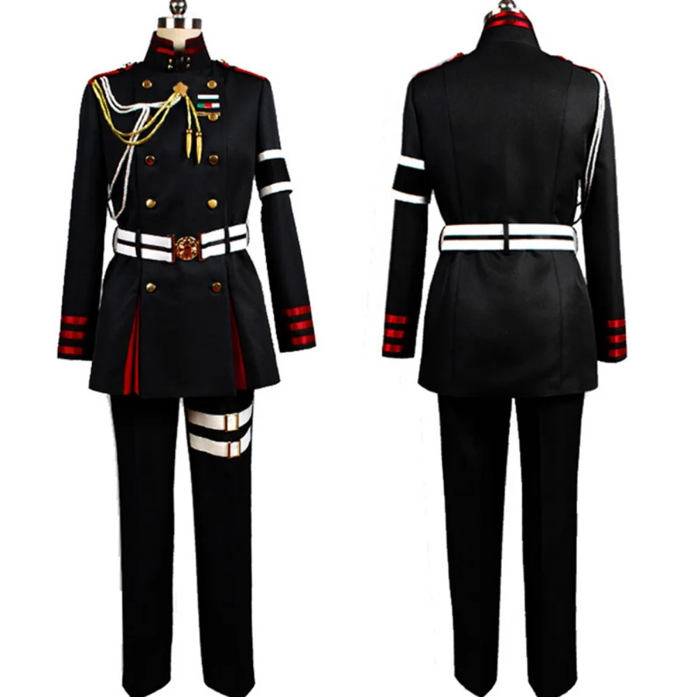 Guren Ichinose Costume Cosplay Anime Serafino della fine Uniforme nera Bello festa di carnevale di Natale