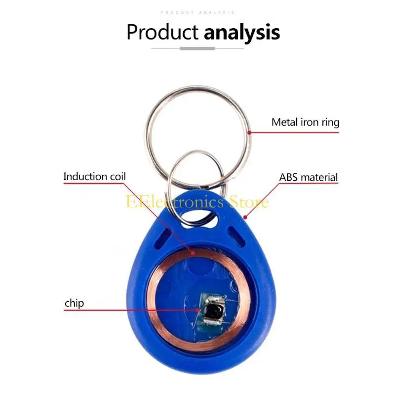 B03C TK4100 Authorized Access Control Card Property Waterproof Read-Only Keychain